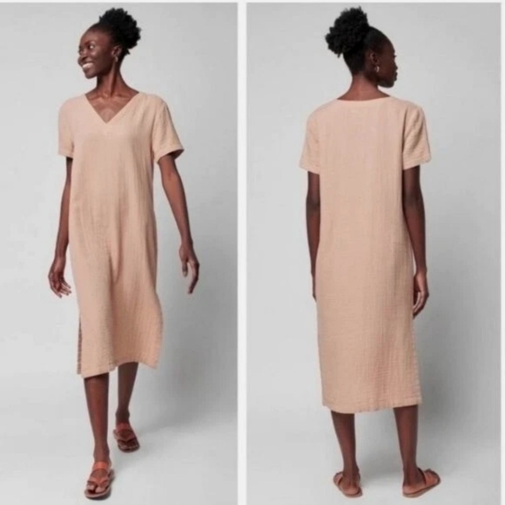 Faherty Dream Cotton Gauze Maggie Dress Women Size ML